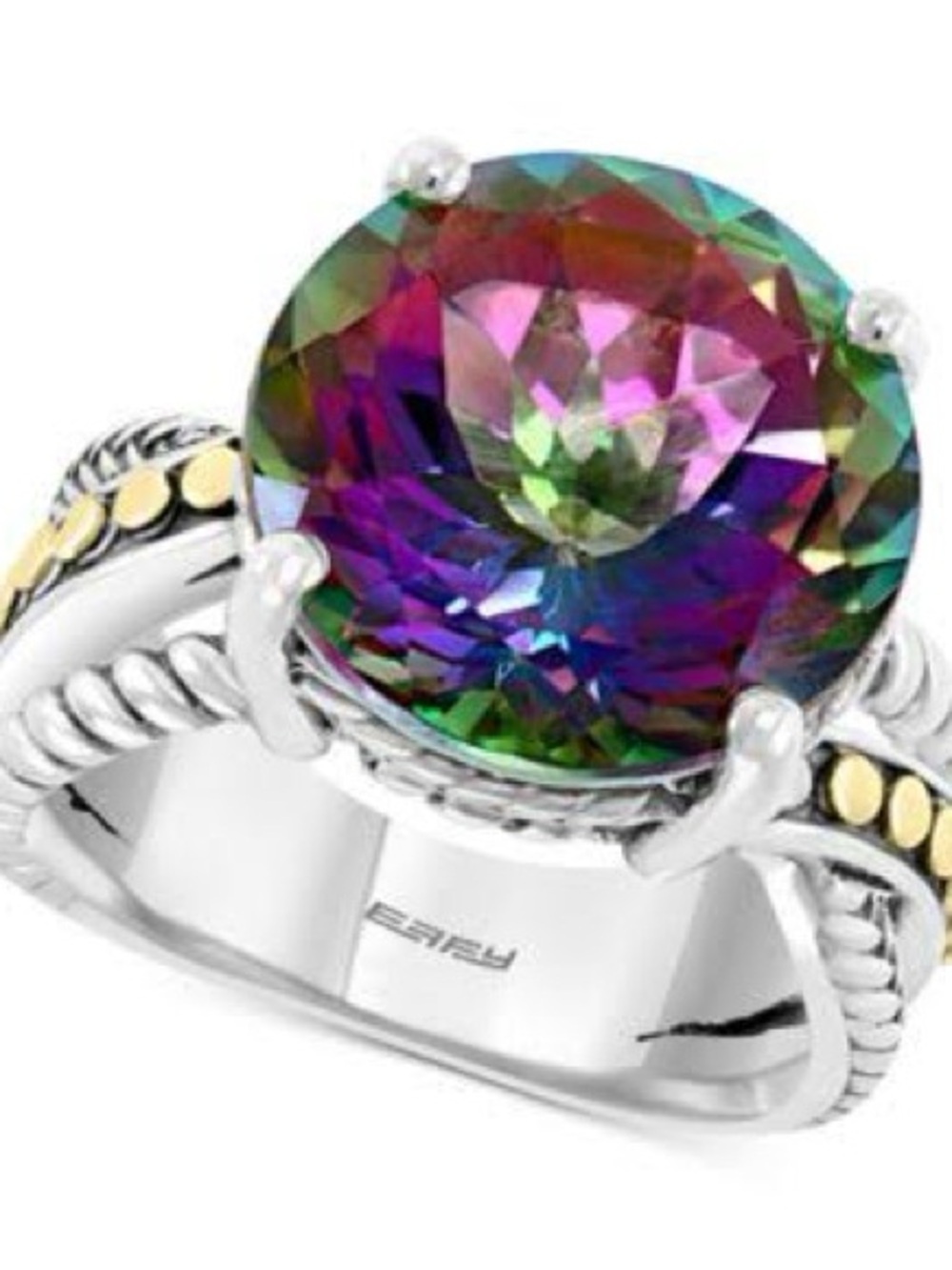 EFFY® Mystic Topaz  Ring (12-5/8 ct. t.w.) Ring in Sterling Silver & 18k Gold